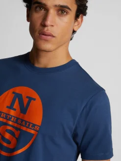 Outlet^North Sails 'T-shirt With Maxi Logo DARK DENIM