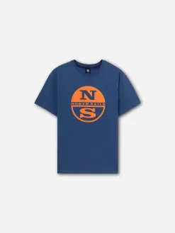 Outlet^North Sails 'T-shirt With Maxi Logo DARK DENIM