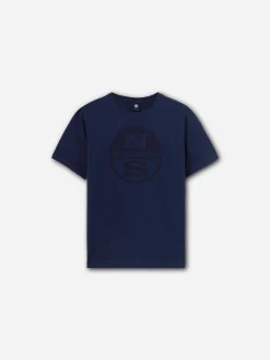 Outlet^North Sails 'T-shirt With Maxi Logo NAVY BLUE