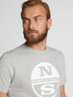 Outlet^North Sails 'T-shirt With Maxi Logo GREY MELANGE