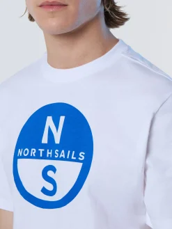 T-shirts^North Sails 'T-shirt With Maxi Logo Print WHITE