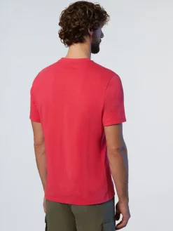T-shirts^North Sails 'T-shirt With Maxi Logo Print WATERMELON