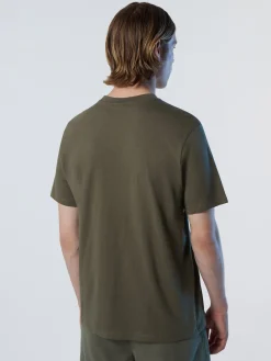 T-shirts^North Sails 'T-shirt With Maxi Logo Print DUSTY OLIVE