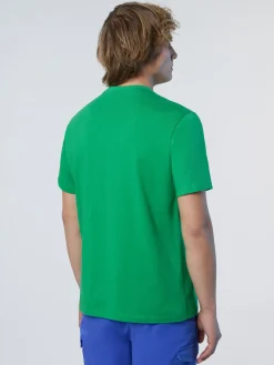 T-shirts^North Sails 'T-shirt With Maxi Logo Print GREEN BEE