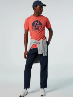 Outlet^North Sails 'T-shirt With Maxi Logo Print SPICED CORAL