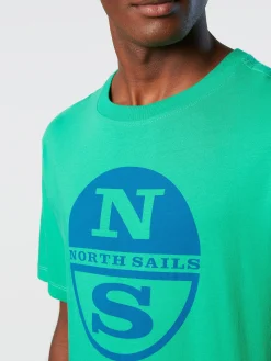 Outlet^North Sails 'T-shirt With Maxi Logo Print GARDEN GREEN