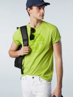 Outlet^North Sails 'T-shirt With Maxi Logo Print LIME