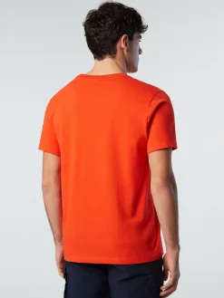 Outlet^North Sails 'T-shirt With Maxi Logo Print BRIGHT ORANGE