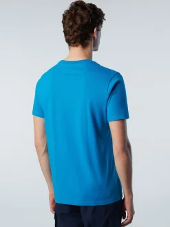 Outlet^North Sails 'T-shirt With Maxi Logo Print TURQUOISE