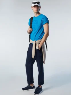 Outlet^North Sails 'T-shirt With Maxi Logo Print TURQUOISE