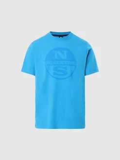 Outlet^North Sails 'T-shirt With Maxi Logo Print TURQUOISE
