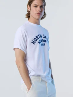 T-shirts^North Sails 'T-shirt With Newport Print WHITE