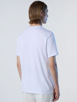 T-shirts^North Sails 'T-shirt With Newport Print WHITE
