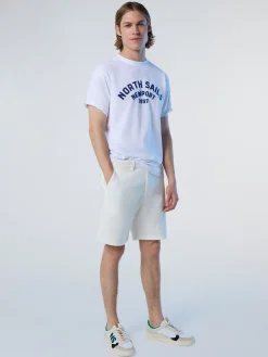 T-shirts^North Sails 'T-shirt With Newport Print WHITE