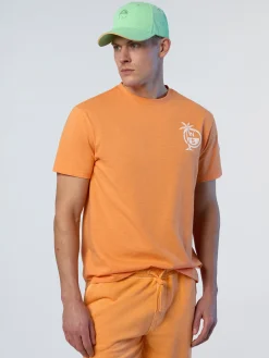 T-shirts^North Sails 'T-shirt With Palm Tree Print TANGERINE