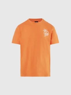 T-shirts^North Sails 'T-shirt With Palm Tree Print TANGERINE