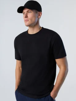 T-shirts^North Sails 'T-shirt With Patterned Trident BLACK