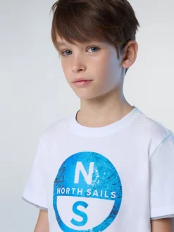 T-shirts^North Sails 'T-shirt With Photo Print Logo WHITE