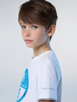 T-shirts^North Sails 'T-shirt With Photo Print Logo WHITE