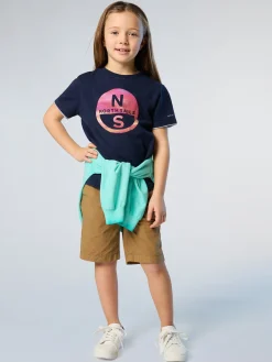 T-shirts^North Sails 'T-shirt With Photo Print Logo NAVY BLUE