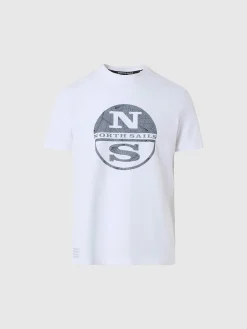 Outlet^North Sails 'T-shirt With Reflective Logo WHITE