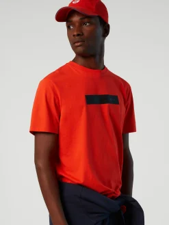 Outlet^North Sails 'T-shirt With Reflective Logo BRIGHT ORANGE