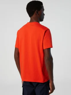 Outlet^North Sails 'T-shirt With Reflective Logo BRIGHT ORANGE