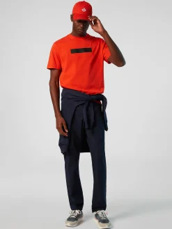 Outlet^North Sails 'T-shirt With Reflective Logo BRIGHT ORANGE