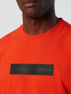 Outlet^North Sails 'T-shirt With Reflective Logo BRIGHT ORANGE
