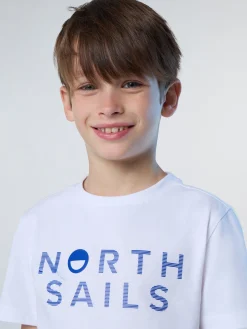 T-shirts^North Sails 'T-shirt With Striped Print WHITE