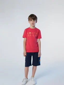 T-shirts^North Sails 'T-shirt With Striped Print WATERMELON