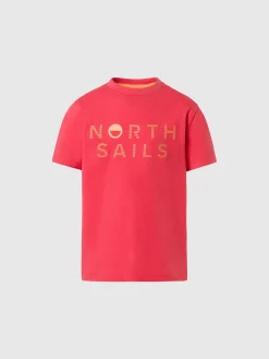 T-shirts^North Sails 'T-shirt With Striped Print WATERMELON