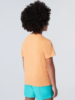 T-shirts^North Sails 'T-shirt With Striped Print TANGERINE