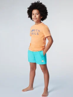 T-shirts^North Sails 'T-shirt With Striped Print TANGERINE