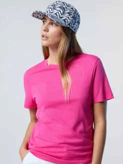 T-shirts & Tops^North Sails 'T-shirt With Tonal Print FUXIA PURPLE