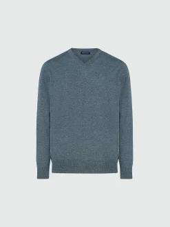 Outlet^North Sails 'V-neck Jumper MEDIUM GREY MELANGE