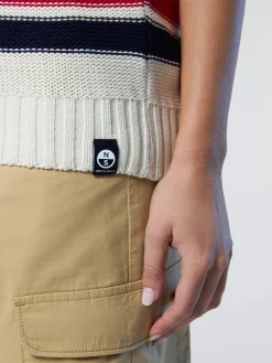 Sweaters & Cardigans^North Sails 'V-neck Varsity Vest MARSHMALLOW
