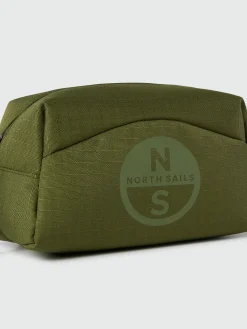 Bags^North Sails 'Wash Bag With Logo Print DUSTY OLIVE