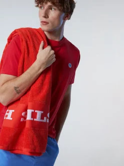Outlet^North Sails 'Washed Fabric Swim Shorts CORNFLOWER BLUE