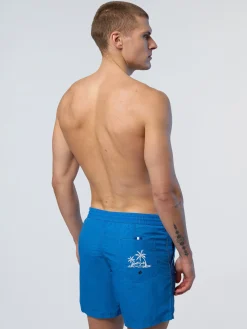 Beachwear^North Sails 'Washed Nylon Swim Shorts SURF BLUE