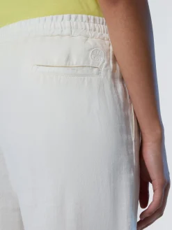 Trousers^North Sails 'Wide-leg Linen Pants MARSHMALLOW